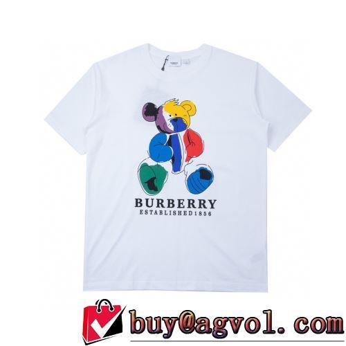 2色可選 プリント柄 半袖Tシャツ 2022春夏 バーバリーコピー 優しいフィット感 ファッション 人気