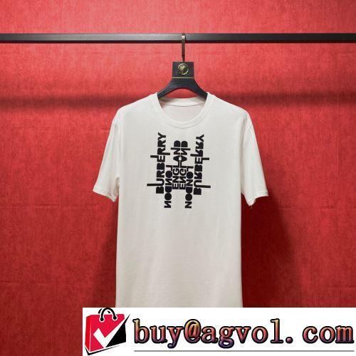 2色可選 シンプル 薄手 数に限りがある 2022春夏 通気性に優れた 半袖Tシャツ バーバリーコピー ブランド