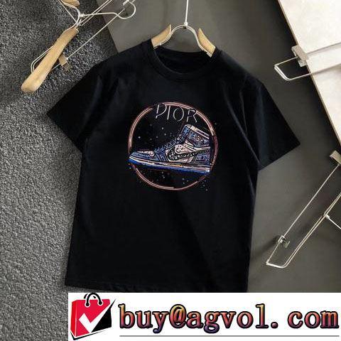 縦には伸びにくい 2022春夏 デザイン性の高い 2色可選 個性的なデザ 半袖Tシャツ ディオールブランドコピー