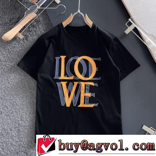 自分らしいスタイリング 半袖Tシャツ 争奪戦必至 2022春夏 優しいフィット感 2色可選 ロエベスーパーコピー