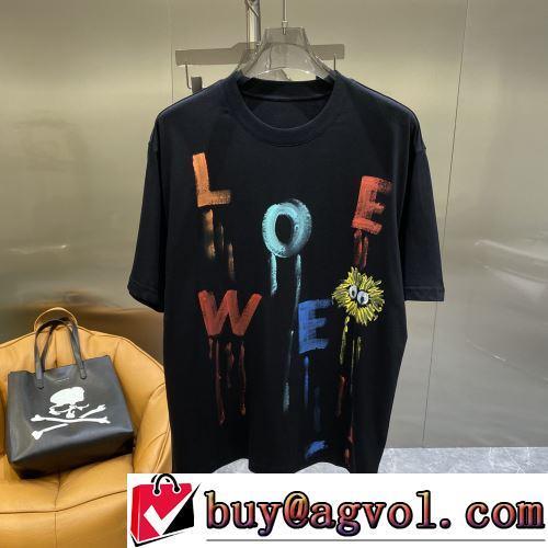 2022春夏 ラックスした雰囲気 高品質 人気 半袖Tシャツ 2色可選 優しいフィット感 ロエベブランドコピー