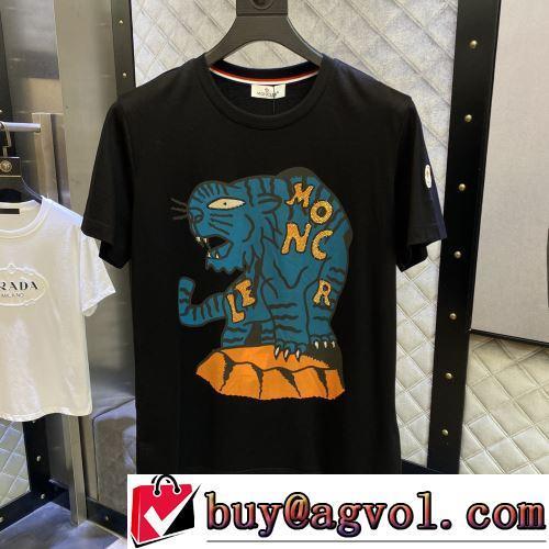 半袖Tシャツ 2022春夏 プリント お洒落に魅せる 2色可選 モンクレールスーパーコピー 激安 極上の着心地