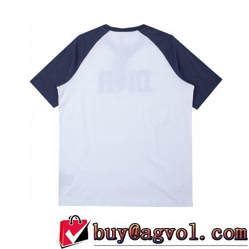 快適 2022春夏 デザイン性の高い 半袖Tシャツ 自然な肌触り ディオールスーパーコピー 激安 吸汗速乾