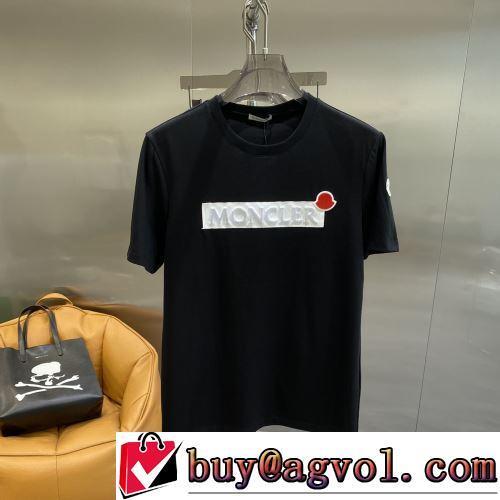 クールビズ 着心地抜群 デザイン性の高い 半袖Tシャツ 2色可選 2022春夏 モンクレールコピーブランド