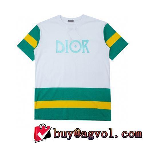 2022春夏 ディオールブランドコピー オリジナル 希少価値大！ 2色可選 半袖Tシャツ 柔らかい手触り