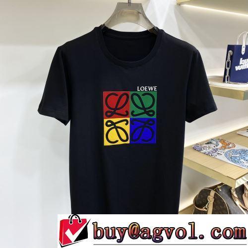 選べる極上 2色可選 柔らかい手触り 半袖Tシャツ 使い勝手抜群 ロエベ偽物ブランド 2022春夏 高品質