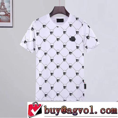 高級感ある 2色可選 半袖Tシャツ 気軽にカジュアルに使える フィリッププレインスーパーコピー 2022春夏