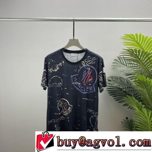 モンクレールコピー ブランド 肌に馴染みやすい 2色可選 半袖Tシャツ 高級感ある 2022春夏 お洒落に魅せる