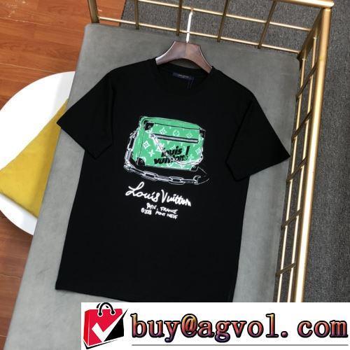 耐久性のある デザイン性の高い 半袖Tシャツ 2色可選 着回し度抜群 ルイ ヴィトンブランドコピー 2022春夏