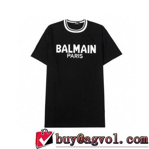 2色可選 2022春夏 バルマンブランド コピー デザイン性の高い 最安値に挑戦 半袖Tシャツ 自然な肌触り