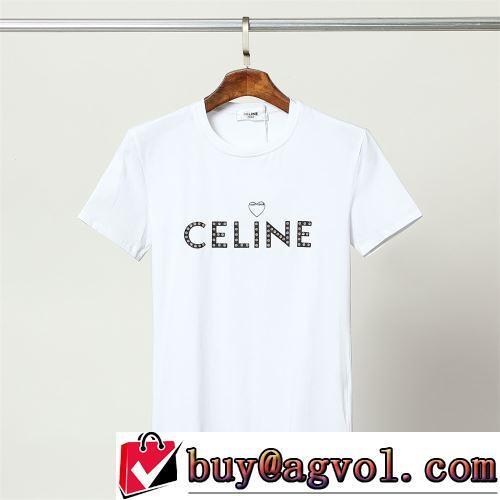 2色可選 セレブ愛用の超人気商品 オリジナル 2022春夏 シンプル 半袖Tシャツ 快適な着心地 CELINEブランド 偽物 通販
