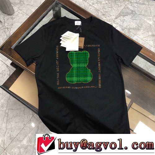ラウンドネック 2022春夏 活用できるアイテム 3色可選 Tシャツ デザイン性の高い 快適な着心地 BURBERRY偽物ブランド