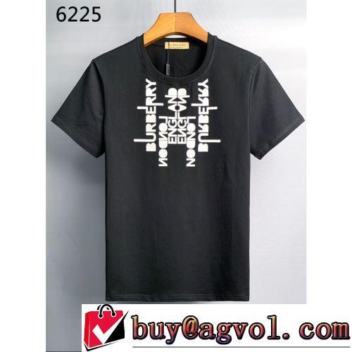 半袖Tシャツ 2色可選 人気 ランキング 快適な着心地 バーバリーコピー 気軽にカジュアルに使える 2022春夏 プリント