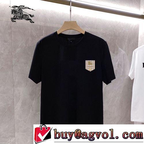 2022春夏 シンプル 注目のアイテム 半袖Tシャツ 2色可選 バーバリーコピーブランド しわになりにくい