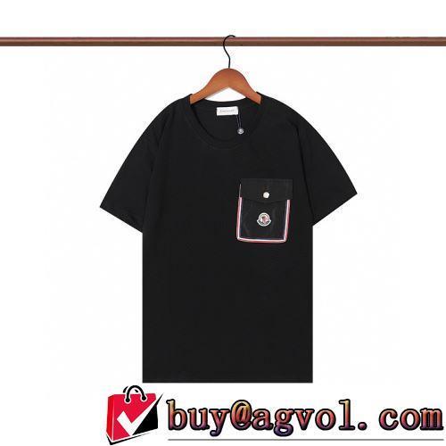 Tシャツ 3色可選 ラウンドネック 今一番HOTな新品 カジュアル 通気性に優れた 2022春夏 MONCLER偽物ブランド