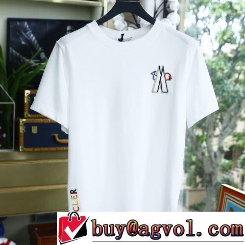 実用性に溢れるアイテム 2022春夏 MONCLERスーパーコピー 代引 3色可選 半袖Tシャツ 縦には伸びにくい レジャー