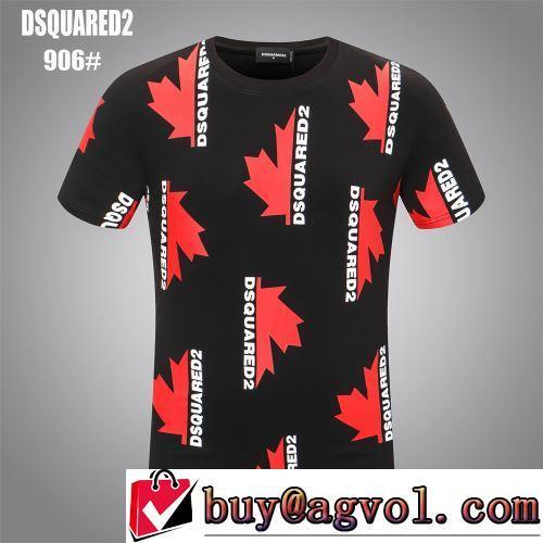 ディースクエアードスーパーコピー 代引 2022春夏 プリント 今買い◎得 2色可選 Tシャツ 優しいフィット感