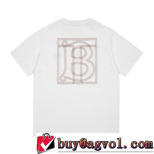 半袖Tシャツ 3色可選 BURBERRYブランド コピー 一番人気の新作はこれ オリジナル 2022春夏 クールビズ 縦には伸びにくい