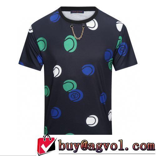 LOUIS VUITTONスーパーコピー 2022春夏 水玉ドットプリント 半袖Tシャツ 洗練を十分に演出する ラウンドネック 2色可選