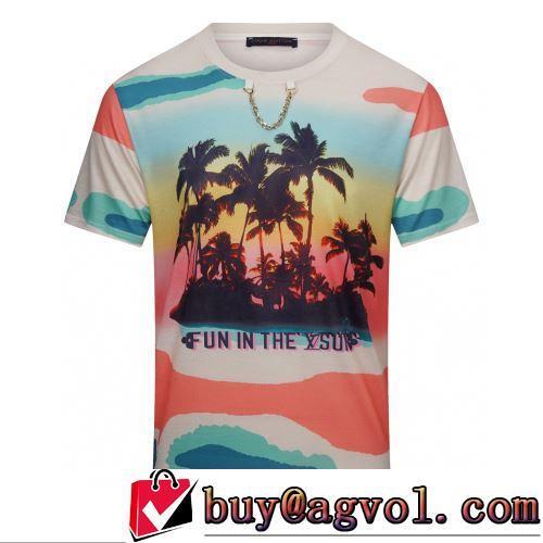 LOUIS VUITTONコピー ブランド 2022春夏 半袖Tシャツ 上品な輝きを放つ形 オリジナル 縦には伸びにくい