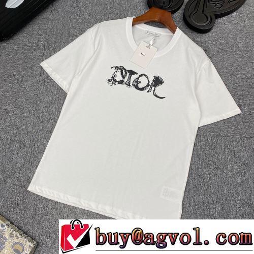 2色可選 Tシャツ 2022春夏 ディオールブランドスーパーコピー 頑丈な素材 シンプル 縦には伸びにくい セール中