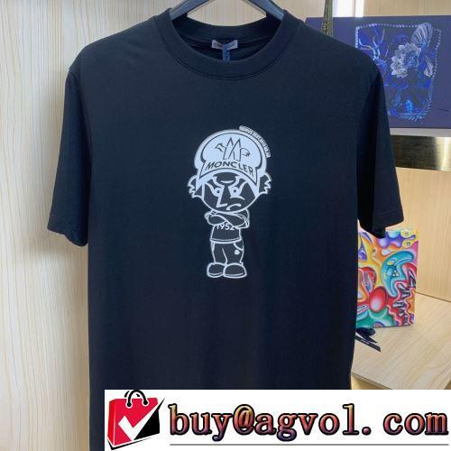 落ち着いた感覚 モンクレールコピーブランド 優しいフィット感 半袖Tシャツ 2022春夏 レジャー 2色可選