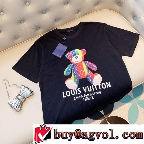 カッコいい印象を付ける LOUIS VUITTON偽物ブランド 2022春夏 半袖Tシャツ 2色可選 風合いが出る オリジナル
