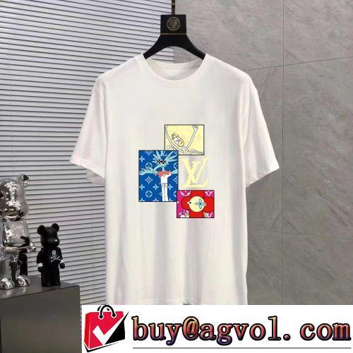 カジュアル 2022春夏 インナー カットソー 半袖Tシャツ 2色可選 長く愛用できる LOUIS VUITTONスーパーコピー 代引 超目玉