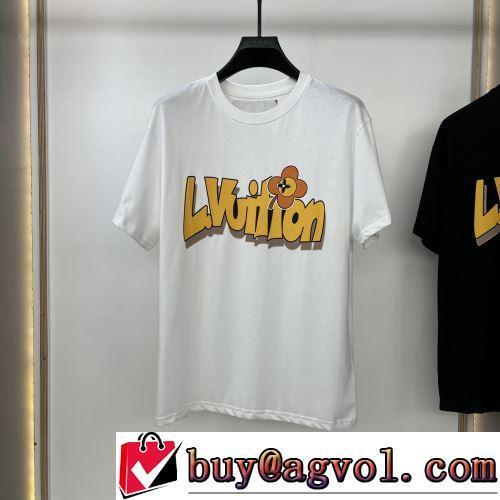 半袖Tシャツ 2色可選 クールビズ 2022春夏 LOUIS VUITTONブランドコピー 売れ筋のいい ラウンドネック