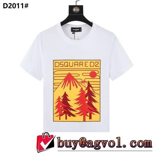2022春夏 半袖Tシャツ 人気販売中 フォトプリント 2色可選 吸汗性に優れ DSQUARED2ブランド 偽物 通販