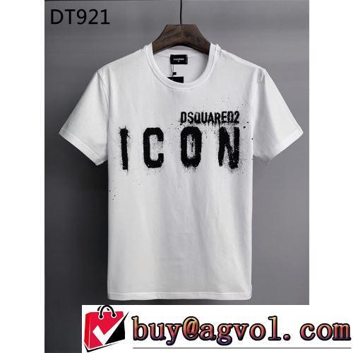 2022春夏 シンプル 2色可選 半袖Tシャツ 希少価値大！DSQUARED2コピーブランド 優しいフィット感
