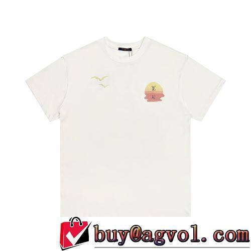 カラーラインナップ 快適 ルイ ヴィトンブランド 偽物 通販 ランキング1位 2022春夏 半袖Tシャツ 2色可選