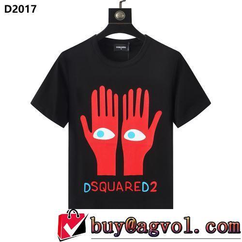 DSQUARED2ブランドスーパーコピー 個性的なデザ 細身のシルエット 半袖Tシャツ 2022春夏 2色可選 自分らしいスタイリング