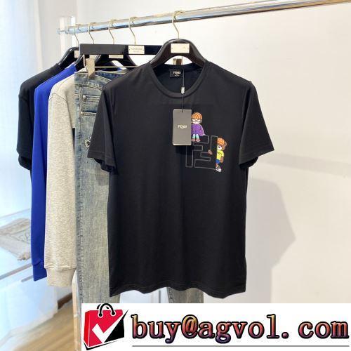 コスパ最高のプライス 通気性に優れた FENDIスーパーコピー 代引 半袖Tシャツ 2022春夏 カラーラインナップ 4色可選