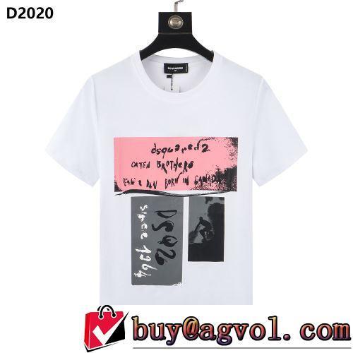 半袖Tシャツ 2色可選 一番人気の新作はこれ プリント 2022春夏 ディースクエアードスーパーコピー 激安 流行に関係なく長年愛用できる
