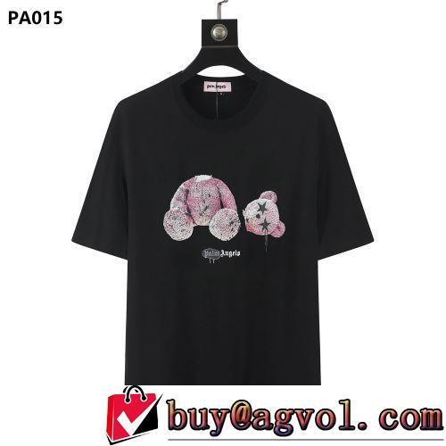 バリエーションに富む 2022春夏 今買い◎得 半袖Tシャツ 超目玉 2色可選 ラウンドネック Palm Angels 偽物ブランド