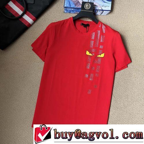 人気 ランキング 吸汗速乾 フェンディ偽物ブランド 半袖Tシャツ 2022春夏 肌に馴染みやすい 2色可選