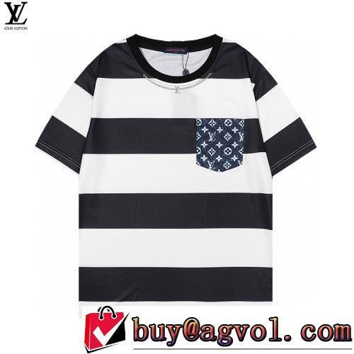 海外セレブ愛用 クールビズ 2色可選 LOUIS VUITTONブランドスーパーコピー 2022春夏 半袖Tシャツ 体の運動機能を助け