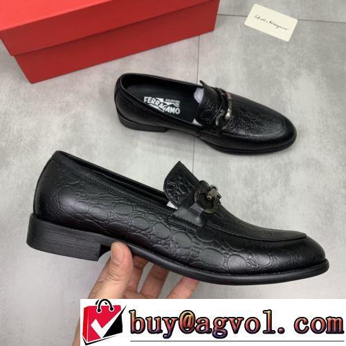 FERRAGAMOコピー ブランド 上品な輝きを放つ形 ビジネスシューズ 2022新作 スーツにぴったり