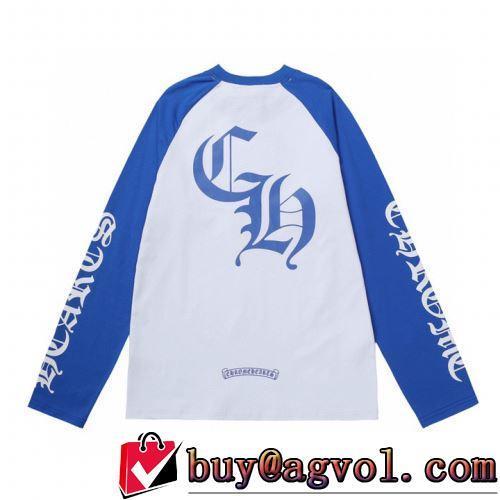 クロムハーツブランド 偽物 通販 ラックスした雰囲気 【新アイテム】 優しいフィット感 長袖Tシャツ 2022新作