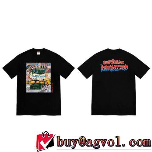 2022春夏 目玉商品 使い勝手抜群 シュプリームコピーブランド 2色可選 半袖Tシャツ 柔らかい手触り
