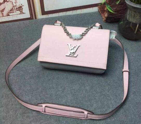 エレガンス ルイヴィトンレディースバッグ LV ショルダーバッグ チェーンストラップ ピンク