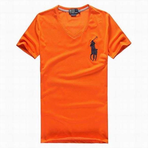 抜群の吸汗性ポロラルフローレンコピーメンズPolo Ralph Lauren　vネック半袖ロゴ付きトップスｔシャツ激安通販品