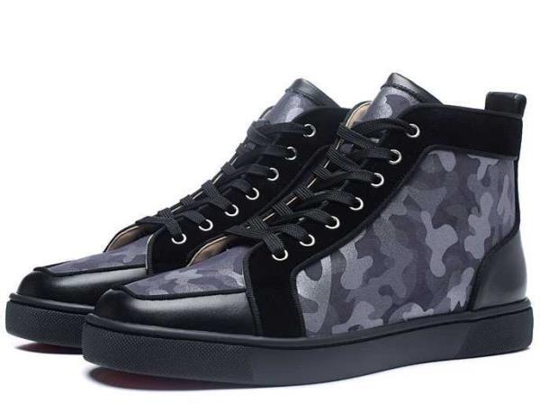 2018年春夏新作クリスチャンルブタンスニーカーコピーCHRISTIAN LOUBOUTIN人気激売れハイカットメンズシューズレザー