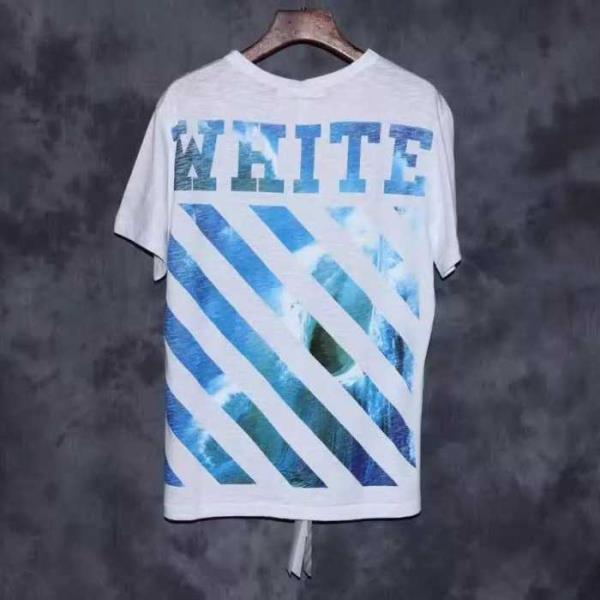 抜群な存在感オフホワイトｔシャツ格安OFF-WHITEコピー定番のクルーネック半袖Tシャツメンズトップス