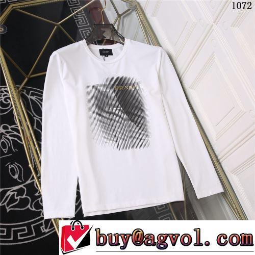 着心地満点 メンズ/男性用 プラダ PRADA プラダブランド コピー 2色可選 長袖Tシャツ ラウンドネック カジュアル シックスタイルに活躍