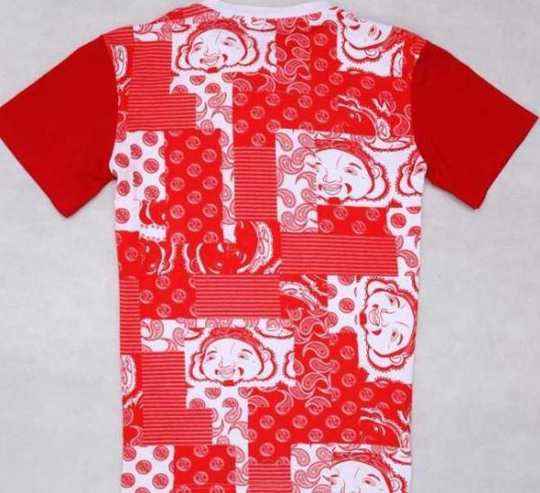 快適な着心地を保つEVISU エヴィス　伸縮性のある半袖 Tシャツ 2色可選.