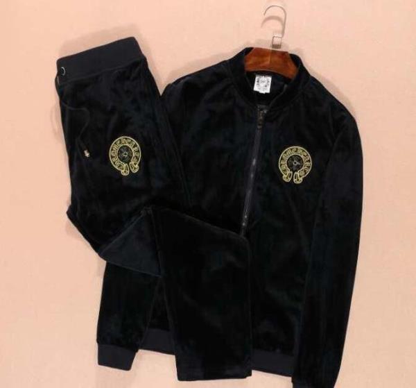 スタイリッシュなCHROME HEARTS クロムハーツ　人気販売セットアップ上下 ベロア.