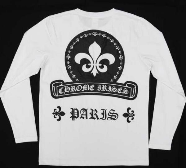 モデル愛用CHROME HEARTS クロムハーツ　個性的な長袖 Tシャツ 2色可選.