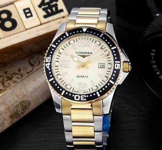 高品質 LONGINES ロンジン 視認性が高い男性用腕時計 3針クロノグラフ 日付表示 8色可選.